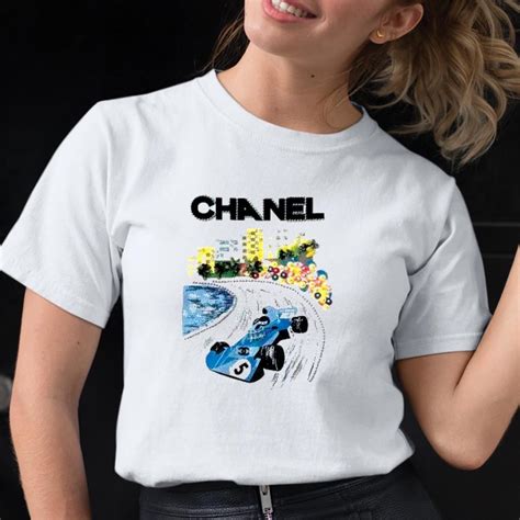 chanel race shirt|Chanels formula 1 shirts.